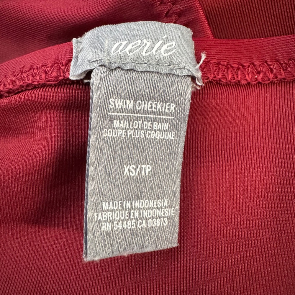 aerie Burgundy Push-Up Bikini Set - Picture 4 of 10